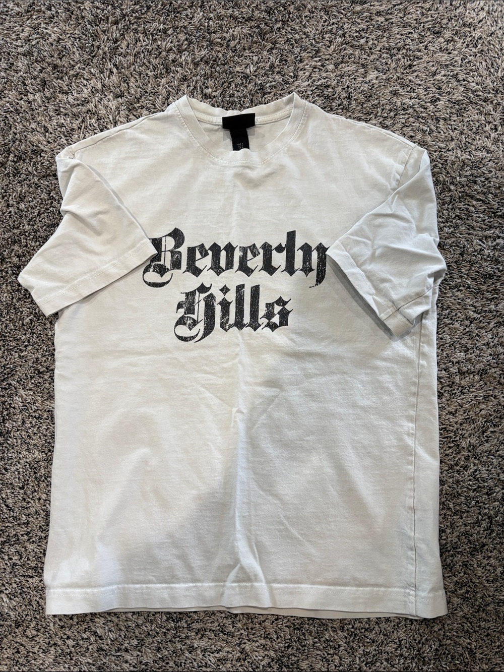 H&M White 'Beverly Hills' Graphic Tee